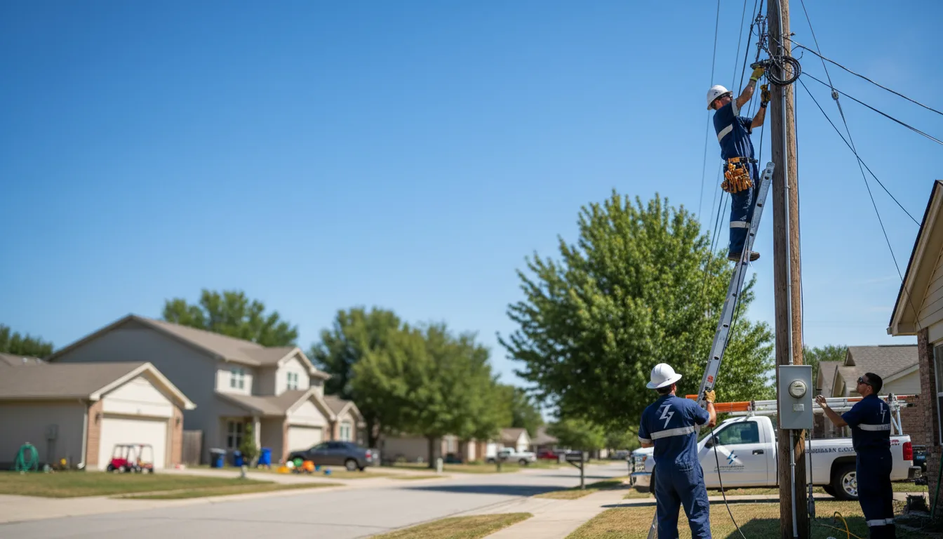Residential electrician providing installation services in Maben, MS